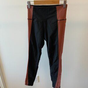 Athleta Black Leggings with Side Stripe - XXS